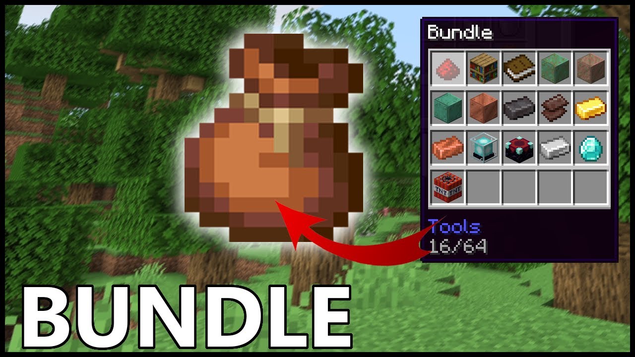 How To Use A BUNDLE In Minecraft - YouTube