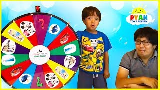 Ryan plays Disney Quiz Show and Nick Jr Spin Wheels Games
