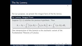 The Euler-Maruyama Method: A Brief Introduction