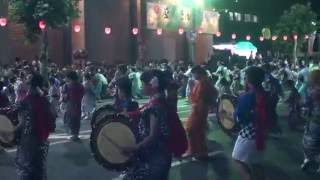 2016盛岡さんさ踊り①【雫石町上町さんさ太鼓伝承会】（2016.08.03）