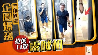 【on.cc東網】企圖爆竊麗晶花園　男子除罩露賊相