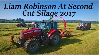 Liam Robinson Agri Contractors At Second Cut Silage 2017