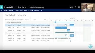 New* Dynamics 365 Production order Visual Scheduling