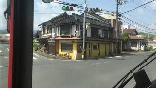 丹後海陸交通バス 前面展望 車窓[2/2]与謝野駅→福知山駅北口/ 福知山線 ケーブル下740発(共栄高校前行)