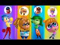 Amazing! Inside Out in Miraculous: See the Incredible Transformation |Inside Out Emotions as Ladybug