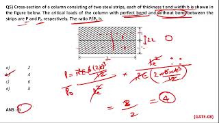 PYQ - Soln - 2 Marks - Columns and Struts - Strength of Material - GATE - CIVIL ENGG