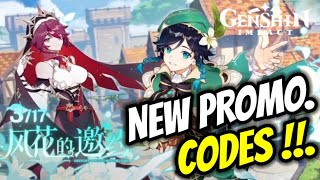 Genshin Impact 3 New Promo Codes Version 1.4 - Free Primogems I Special Program Redeem Codes