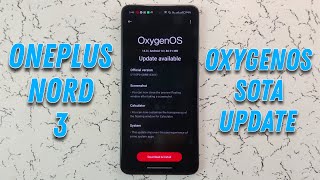 Oneplus Nord 3 5G OxygenOS Sota Update