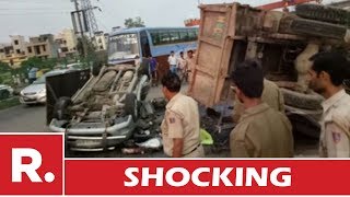 NH 24 Accident: Vehicles Collide - 5 Dead