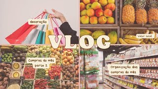 Compras do mês parte 2, mostrando Organização das compras do mêse valor total + compras online 🤩.