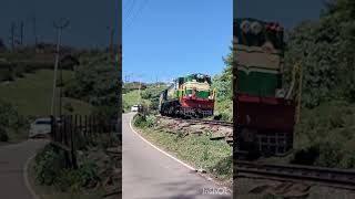 Ooty Coonoor passenger negotiating a curve at Lovedale.