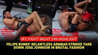 UFC Vegas 101 Results: Felipe Bunes Hits Arm-Bar on Jose Johnson for First UFC Win