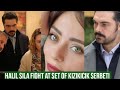 Halil Ibrahim Ceyhan and Sila Turkoglu Fight at Set of Kizikicik Serbeti