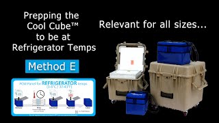 Cool Cube™ for Refrigerator Temperatures  Prep Method E