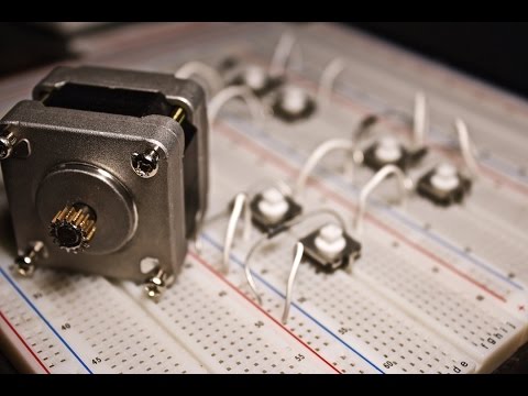Stepper Motor Basics - Demo with just Push Buttons! Stepper Motor Basics - Demo with just Push Buttons!