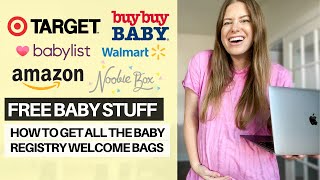 How To Get ALL the FREE Baby Stuff | Baby Registry Welcome Box | 2021 Free Baby Samples