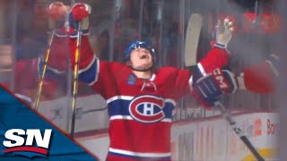 Canadiens' Cole Caufield Bats In His Own Rebound After Displaying Slick Hands