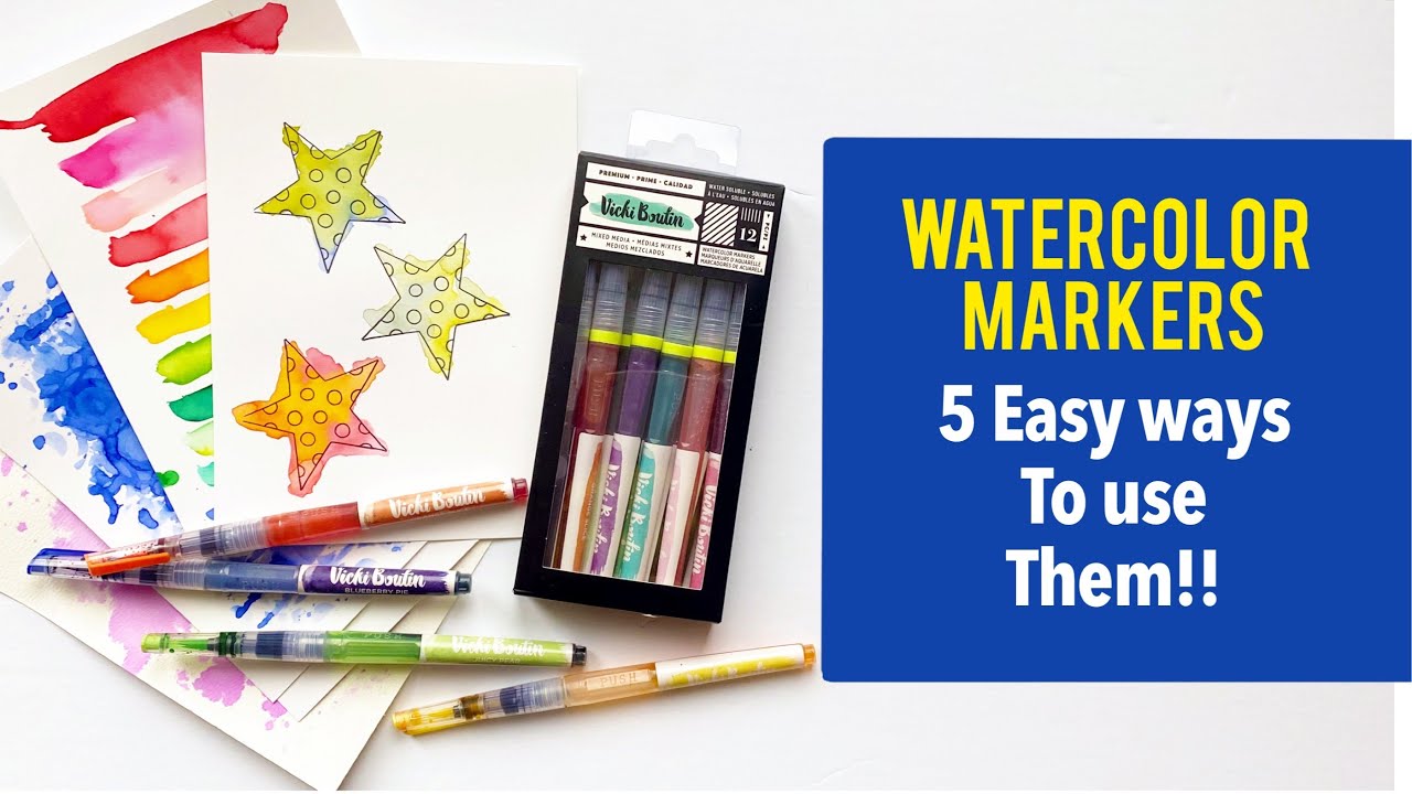 5 Easy Ways To Use Watercolor Markers! - YouTube