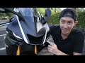 yzf r6長期テスト号が、青から黒くなった！足つきと全貌をお見せします。