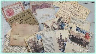 Mini Notecards collection and more ephemera for junk journals