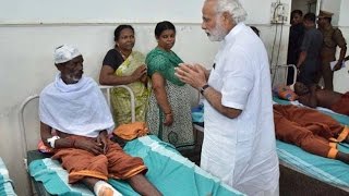 PM Narendra Modi Meets Injured At Kollam Hospital