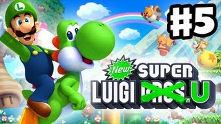 New Super Luigi U - Gameplay Walkthrough Part 5 - Soda Jungle (Nintendo Wii U DLC)