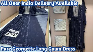 Cheapest Georgette Long Gown Dress l Party Wear Dress l All Over India Delivery Available l #Shorts