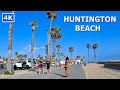 [4K] Huntington Beach in Orange County, California - Virtual Walking Tour