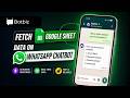 Fetch Realtime Google Sheet Data on Your WhatsApp Chatbot | Botbiz Tutorial