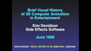 1999-06-18: The Evolution of Computer Animation