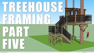 Treehouse framing details - Pt 5 - Stairs