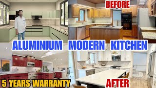 அலுமினியம் கிச்சன் | ரூ.450  Aluminum kitchen cabinets | Cheapest Aluminium Modular kitchen Design