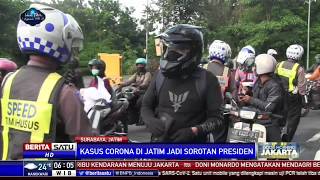 Kasus Covid-19 di Jatim Jadi Sorotan Jokowi