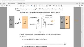 Cambridge IGCSE Physics Thermometer and methods of heat transfer Exercise 1 and 2