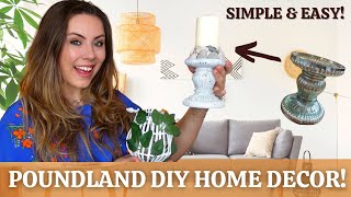 HOME DIY £1 Poundland Transformations! *budget home decor hacks*