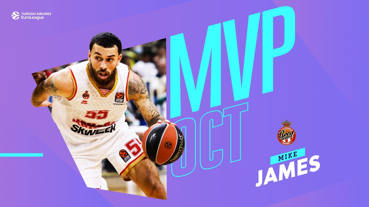 Mike James October Mvp Turkish Airlines Euroleague Youtube