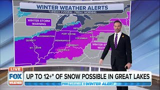 Powerful Winter Storm May Bring Over Foot Of Snow To Great Lakes
