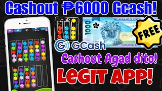 Segundo lang bayad ka na! • Earn \u0026 Cashout Free ₱6000 Gcash • W/ Tips \u0026 Tricks • Ball Sort Legit App