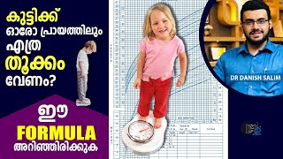 1190: 👶 കുട്ടിക്ക് ഓരോ പ്രായത്തിലും എത്ര തൂക്കം വേണം? How much should a child weigh to the age?