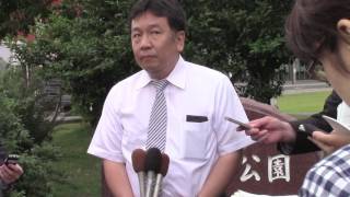 民進党・枝野幹事長ぶら下がり会見（石川県） 2016年6月9日