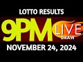 Lotto Result Today 9:00 pm draw November 24, 2024 Sunday PCSO LIVE