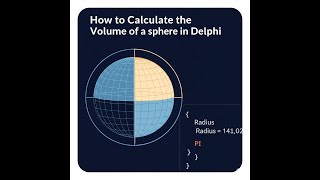 Delphi - How to calculate volume of Sphere