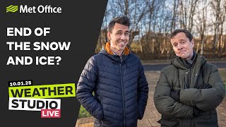 10/01/2025 - End of the snow and ice?  - Weather Studio Live - Met Office UK Weather Forecast