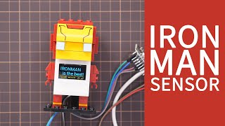 DIY Iron Man brick Clock with Temp and Humidity Sensor, powered by Home Assistant and ESPHome