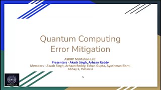 Quantum Computing Error Mitigation