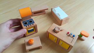 Let's play! Hape Wooden Doll House and Toys