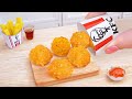 Yummy KFC 🍟 Delicious Miniature Popcorn Chicken 🍗Tina Mini Cooking Tips