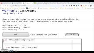 Help with Coding Bat #3 (backAround)