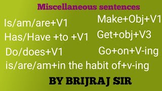 Miscellaneous Sentences of Present Tense