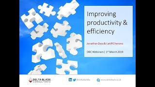 Webinar 01: Improving productivity and efficiency using lean management